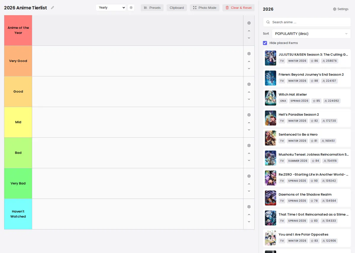 MyAnitier screenshot